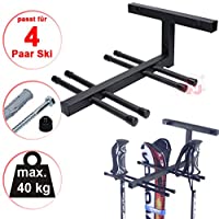 Estante Soporte para Accesorios de Ski 4x Pares Nordic Walking
